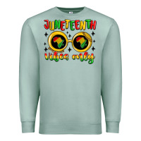 Seafoam juneteenth vibes only Premium Sweatshirt - MaliasSmallBusiness