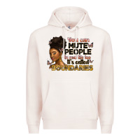 Pale Pink you can mute people in real life too it's called b Premium Hoodie - Artiststas