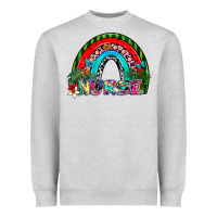 Heather Grey nurse Heavyweight Sweatshirt - SublimationCraftShop