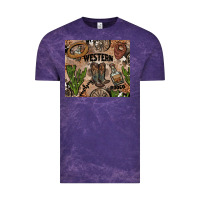Cloud Purple western rodeo Vintage Tee - AdoDesignShop