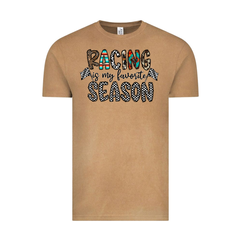 Racing Is My Favorite Season Vintage Tee by CowhideDigitalArt | Teevron