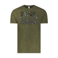Vintage Olive Racing Is My Favorite Season Vintage Tee - CowhideDigitalArt