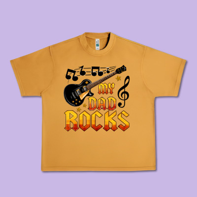 My Dad Rocks Urban Heavy Tee Designed By Hra Design Shop