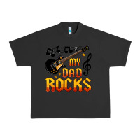 Pigment Black my dad rocks Urban Heavy Tee - HRA Design Shop