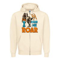 Sandshell i'm one hear me roar dinosaur birthday Zipper Hoodie - LillyAllenDesigns