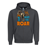 Smoke i'm one hear me roar dinosaur birthday Zipper Hoodie - LillyAllenDesigns
