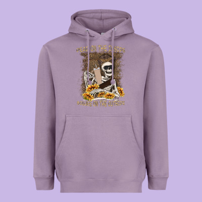 Dead Inside Boujee Outside Heavyweight Hoodie Designed By Maliassmallbusiness