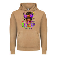 Vintage Camel Halloween Afro Messy Bun Spooky Mama Vintage Hoodie - texasbilliewilder
