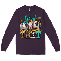 Plum herd that heifers Long Sleeve Tee - Jasminsmagicworld