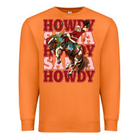 Carrot howdy santa cowboy christmas Premium Sweatshirt - MaliasSmallBusiness