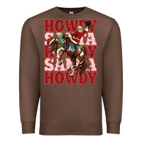 Chestnut howdy santa cowboy christmas Premium Sweatshirt - MaliasSmallBusiness