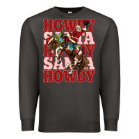 Smoke howdy santa cowboy christmas Premium Sweatshirt - MaliasSmallBusiness