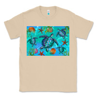 Mushroom Turtle Seashells Starfish Classic Tee - Artiststas