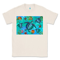 Turtle Seashells Starfish Classic Tee | Teevron
