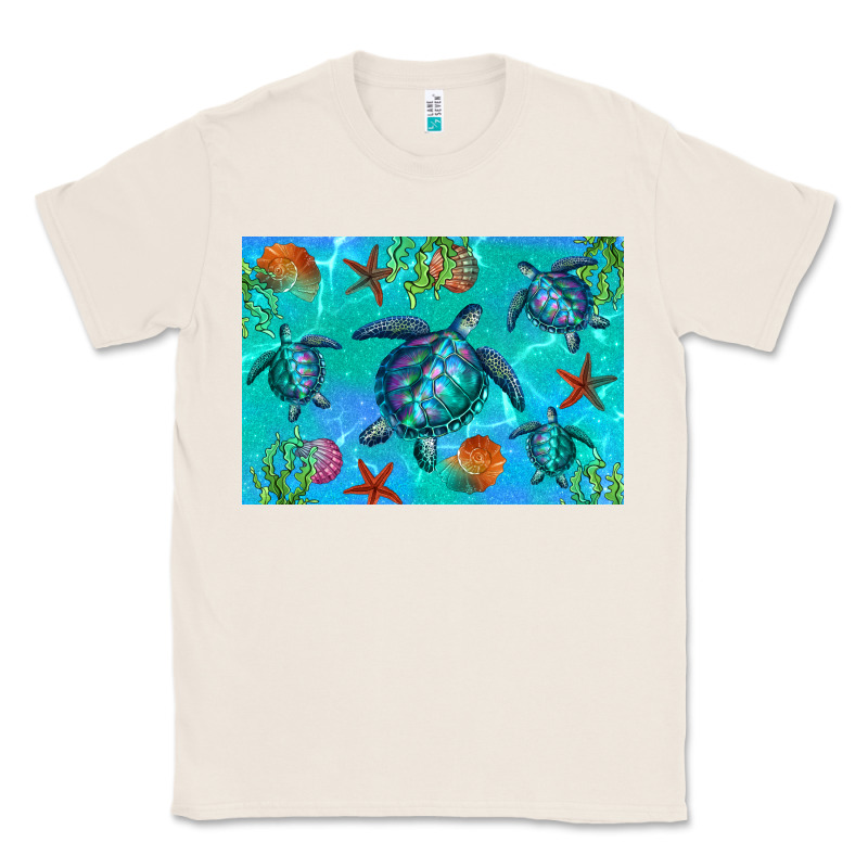 Turtle Seashells Starfish Classic Tee by Artiststas | Teevron