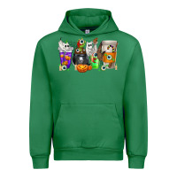 Emerald Halloween Coffee Cups Urban Hoodie - texasbilliewilder