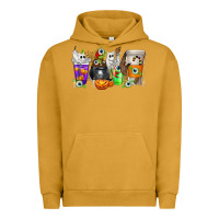Pigment Peanut Butter Halloween Coffee Cups Urban Hoodie - texasbilliewilder