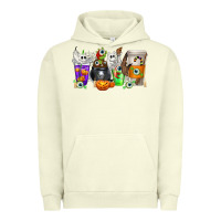 Pigment Pistachio Halloween Coffee Cups Urban Hoodie - texasbilliewilder