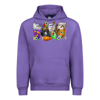 Tulip Halloween Coffee Cups Urban Hoodie - texasbilliewilder