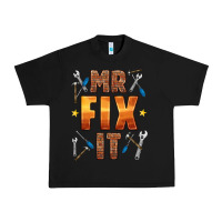 Black mr fix it Urban Heavy Tee - HRA Design Shop