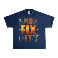 Navy mr fix it Urban Heavy Tee - HRA Design Shop