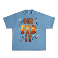 Pebble Blue mr fix it Urban Heavy Tee - HRA Design Shop