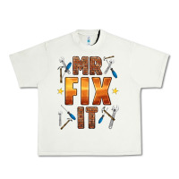 Pistachio mr fix it Urban Heavy Tee - HRA Design Shop