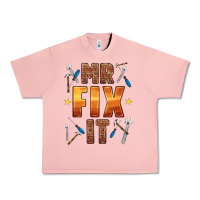 Salmon mr fix it Urban Heavy Tee - HRA Design Shop