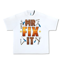 White mr fix it Urban Heavy Tee - HRA Design Shop