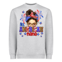 Heather Grey All American nana Heavyweight Sweatshirt - Neo Western