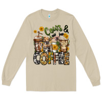 Mushroom cows and coffee cups Long Sleeve Tee - Jasminsmagicworld