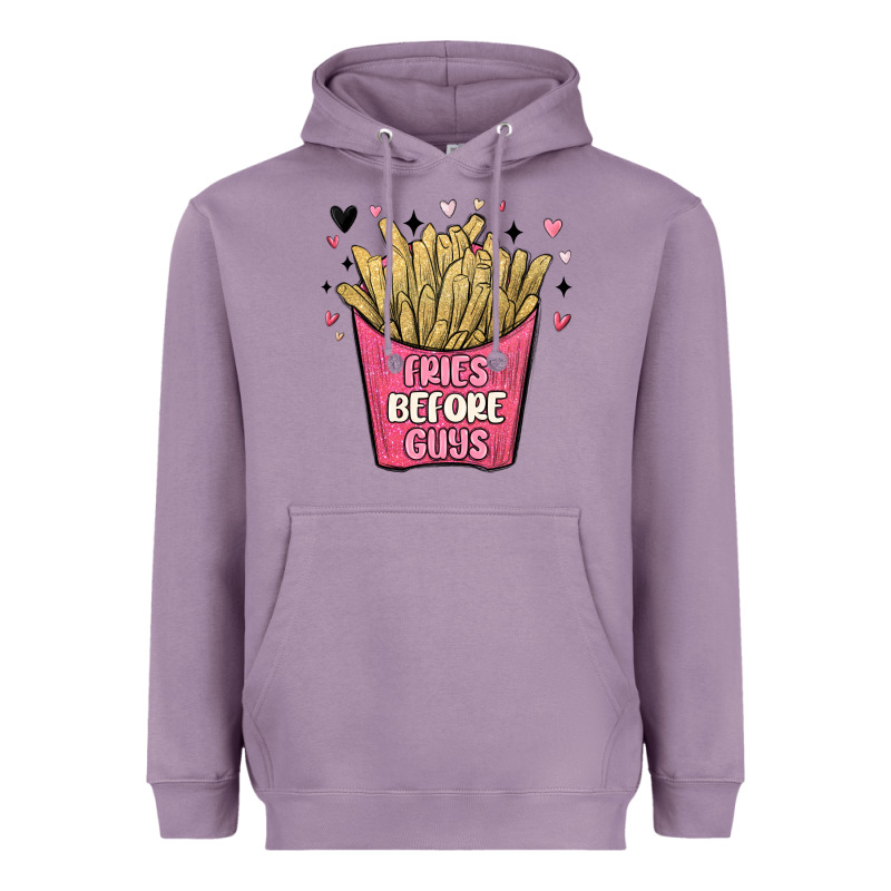 Fries Before Guys Heavyweight Hoodie by MaliasSmallBusiness | Teevron