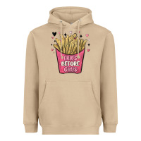 Mushroom fries before guys Heavyweight Hoodie - MaliasSmallBusiness