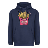 Navy fries before guys Heavyweight Hoodie - MaliasSmallBusiness
