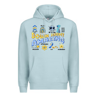 Blue Mist down right amazing Premium Hoodie - Artiststas