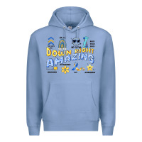 Colony Blue down right amazing Premium Hoodie - Artiststas