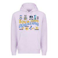 Lilac down right amazing Premium Hoodie - Artiststas