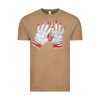 Vintage Coffee batting gloves Vintage Tee - FaDigitalArtStudio