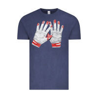 Vintage Denim batting gloves Vintage Tee - FaDigitalArtStudio