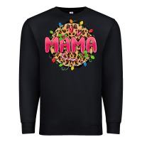 Black mama christmas lights Premium Sweatshirt - MaliasSmallBusiness