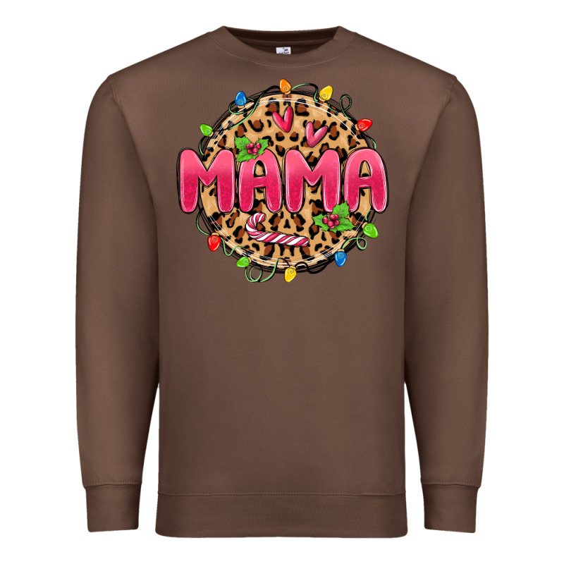 Mama Christmas Lights Premium Sweatshirt by MaliasSmallBusiness | Teevron
