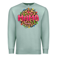 Seafoam mama christmas lights Premium Sweatshirt - MaliasSmallBusiness
