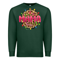 Sports Green mama christmas lights Premium Sweatshirt - MaliasSmallBusiness