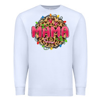 White mama christmas lights Premium Sweatshirt - MaliasSmallBusiness