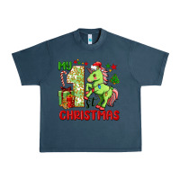 Midnight Navy my first christmas unicorn Urban Heavy Tee - FaDigitalArtStudio