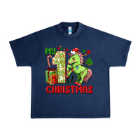 Navy my first christmas unicorn Urban Heavy Tee - FaDigitalArtStudio
