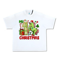 White my first christmas unicorn Urban Heavy Tee - FaDigitalArtStudio