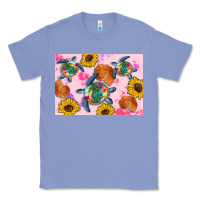 Colony Blue Sunflowers Turtle Classic Tee - Artiststas