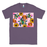 Lavender Sunflowers Turtle Classic Tee - Artiststas