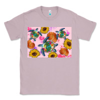 Lilac Sunflowers Turtle Classic Tee - Artiststas
